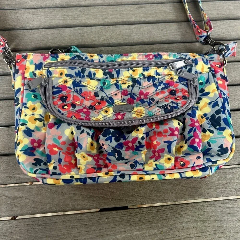 Lug Mambo Wildflower Quilted Crossbody Shoulder Bag RFID NWOT